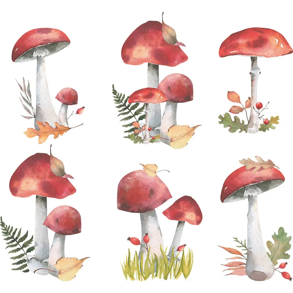 

Brand New Durable High Quality Practical Wall Stickers Plant Sticker Wall Art Decal Fairy Forest Kids Mushroom