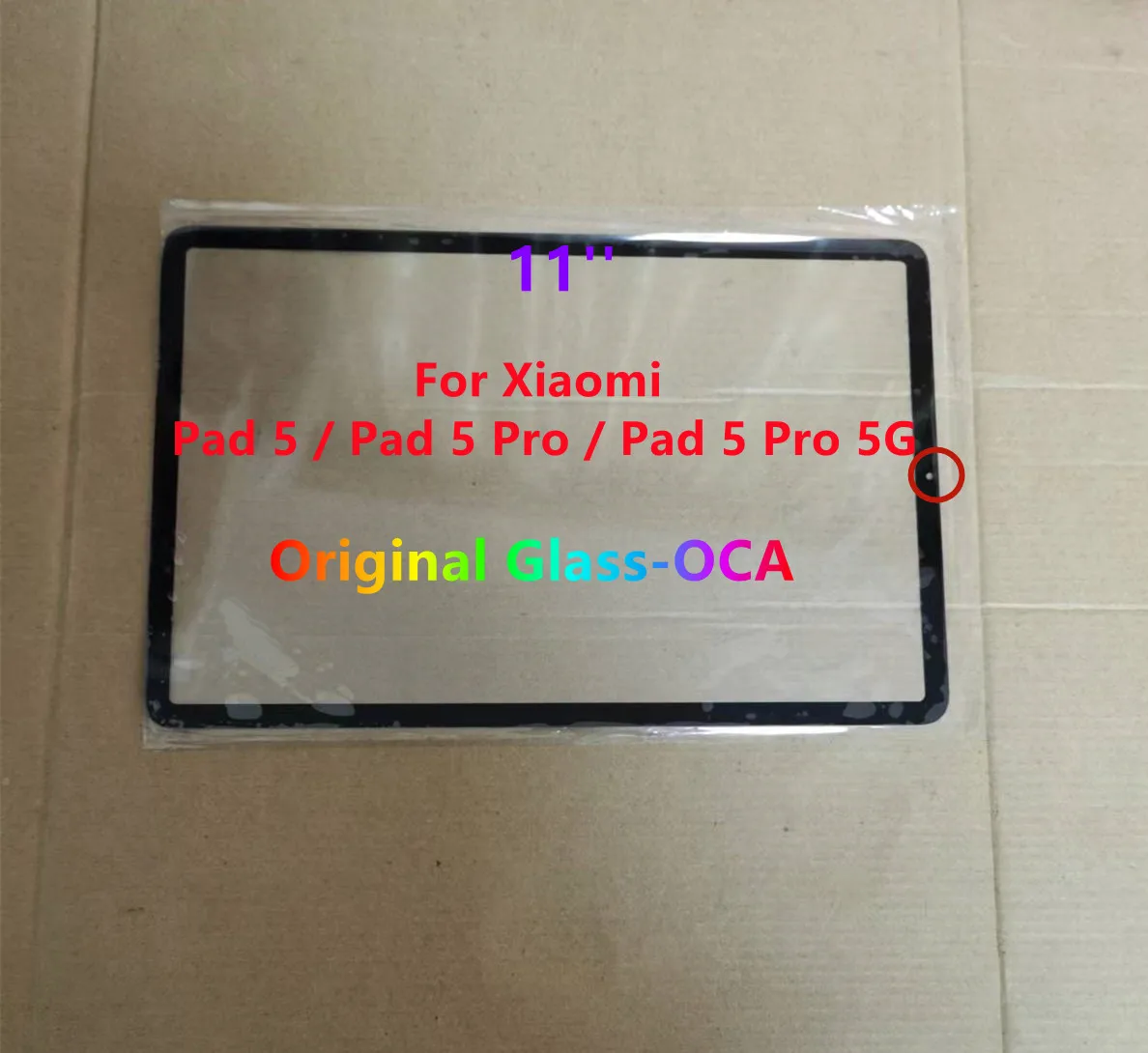Vidro Mais Oca Original 11 Original Pad para Xiaomi Almofada Almofada Pro 5g Xiaomi mi Almofada Tela de Toque Lente da Capa Frontal Lcd Painel Externo Novo
