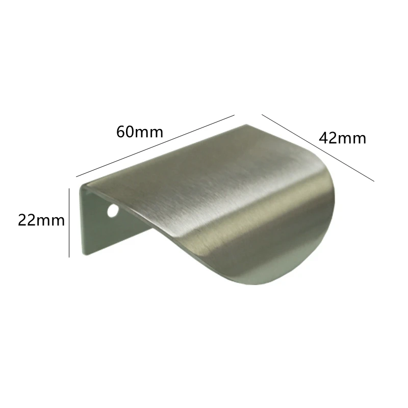 SS Cabinet Drawer Dresser Pulls Silver Furniture Knobs Stainless Kitchen Cupboard Wardrobe Door Pull Handles 1Pack