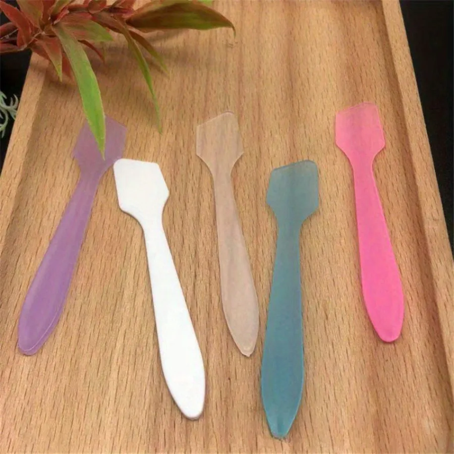 10pcs PP Cream Spatulas, Facial Mask And Eye Cream Scoop Sticks, Cosmetic Cream Scoops for Skincare Application