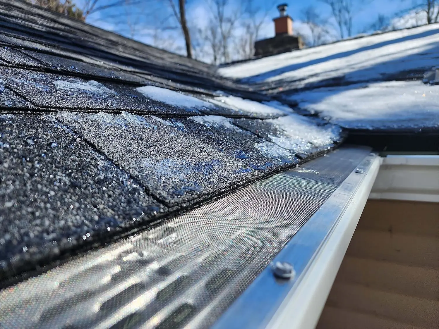 6&rdquo;Leaf Protection 100Feet Stainless Steel Mesh Mill Finish Aluminum Gutter Covers Contractor Grade Gutter Guard