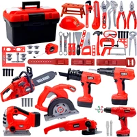 Children's Toolbox Engineer Simulation Repair Tool Toys Electric Drill Screwdriver Repair Kit Play House Toys for Kids Gift 1