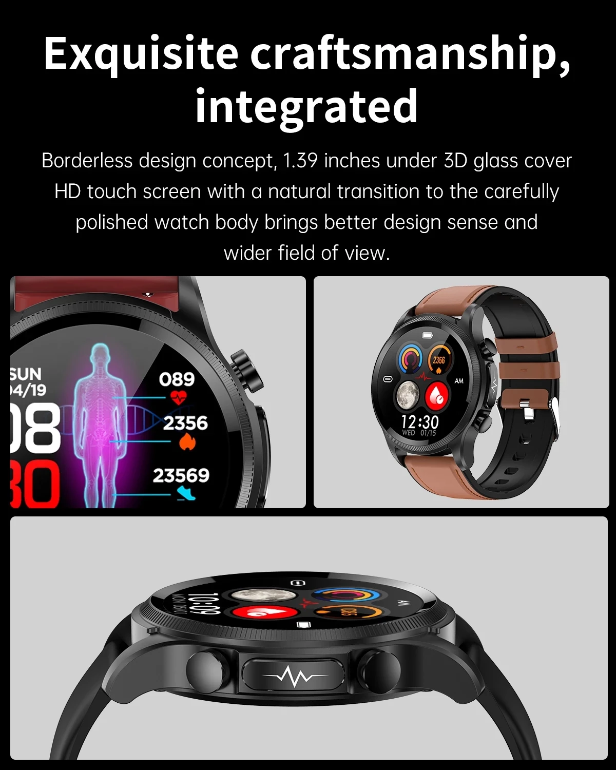 2023 AMOLED Ʈ ġ ECG ǰ   ð    ͸ Smartwatch ο