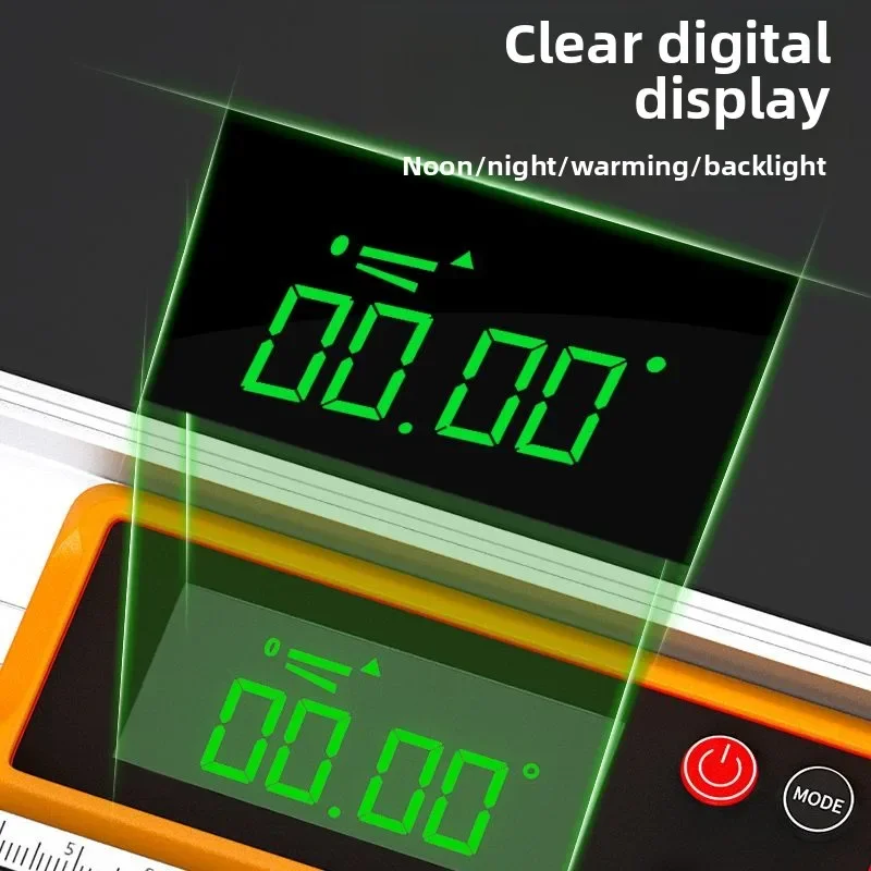 안정적인 디지털 레벨 눈금자 고정밀 전자 레벨링 눈금자 산업용 강력 자석 레벨 레이저 측정기 007