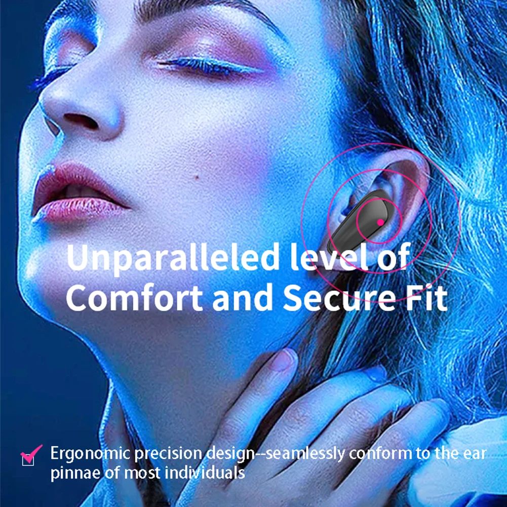 144 Languages Real Time Translator Earbuds Wireless Bluetooth-Compatible 5.1 Two-Way Translator Headset IPX6 Waterproof