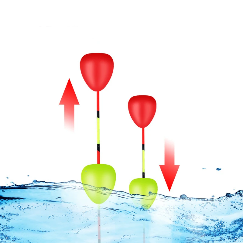 200-10PCS Red/Yellow Float Tail Eye-catching Beans Sensitive Visualable Beans Fishing Signal Sender Fishing Float Tools