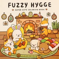 Fuzzy Hygge Christmas Delight Coloring Book - Whimsical Festive Winter Scenes with Adorable Animal Friends, Cozy Holiday Gift 1