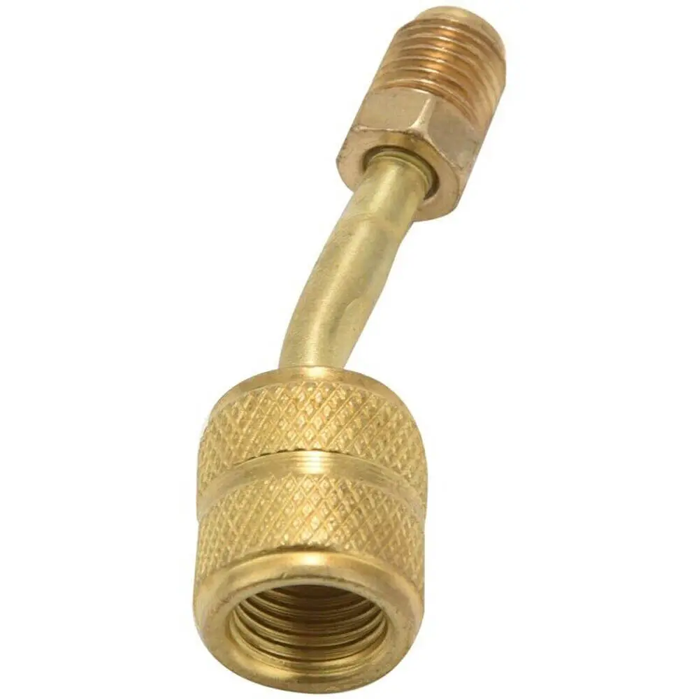 New4PCS 45 Degree R410A Adapter 5/16 Inch Female Couplers To 1/4 Inch Male Flare