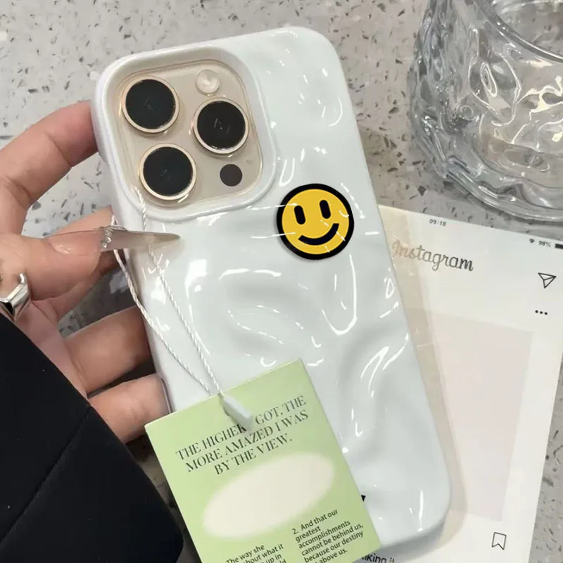 Yellow Smiling Face Design Phone Case - Soft Protective Cover