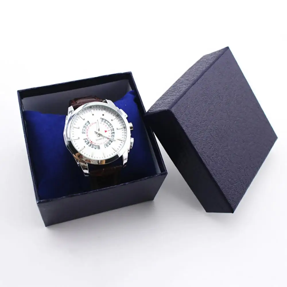 Faux Leather Jewelry Wrist Watches Holder Display Storage Box Organizer Case Gift watch storage box watch storage bag watch storage pouch watch display stand leather storage box