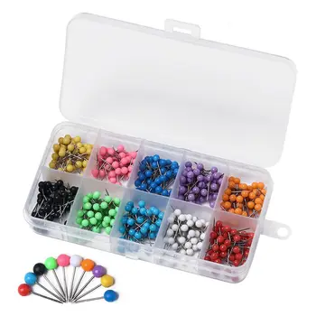 500-Piece Colored Map Tacks 1