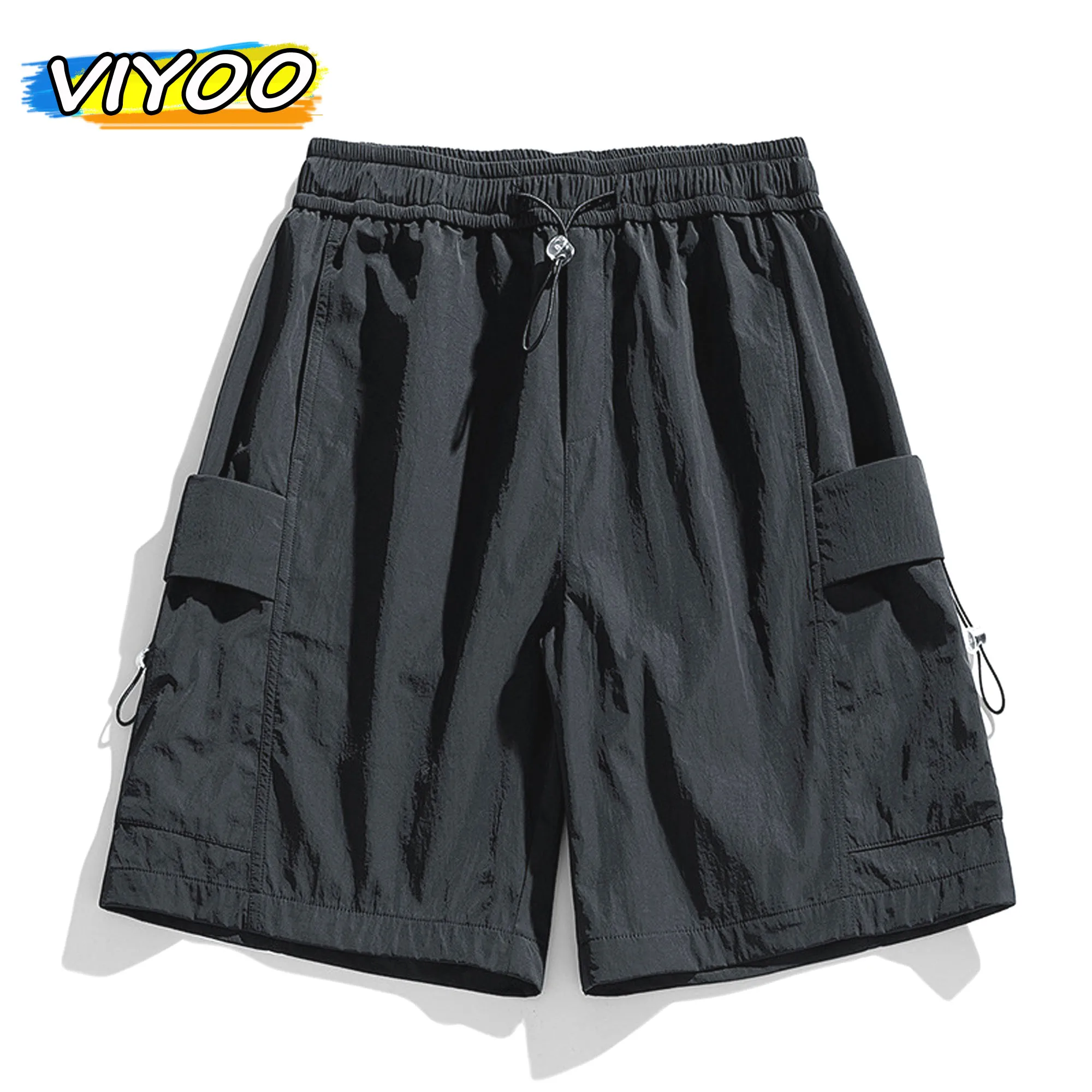 

Men's Y2K Casual Summer Quick Dry Wide leg Cargo Pants Sweatpants Sports Fitness Shorts Gym Jogging Jogger Pants Men Techwear