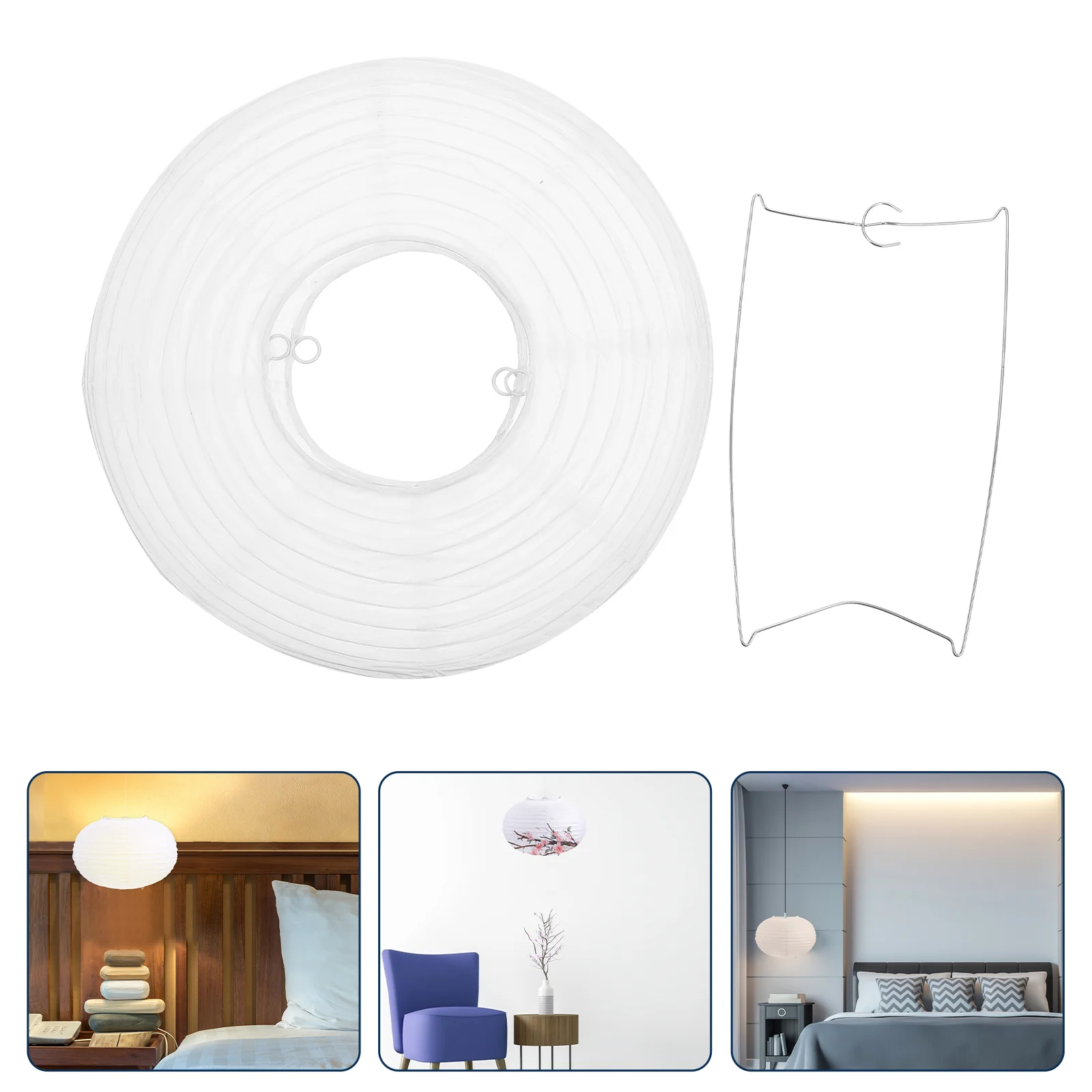 

Lampshade White Chinese Lanterns Pendant Light Shade Lamp Shade Ornament Origami Paper Lampshade