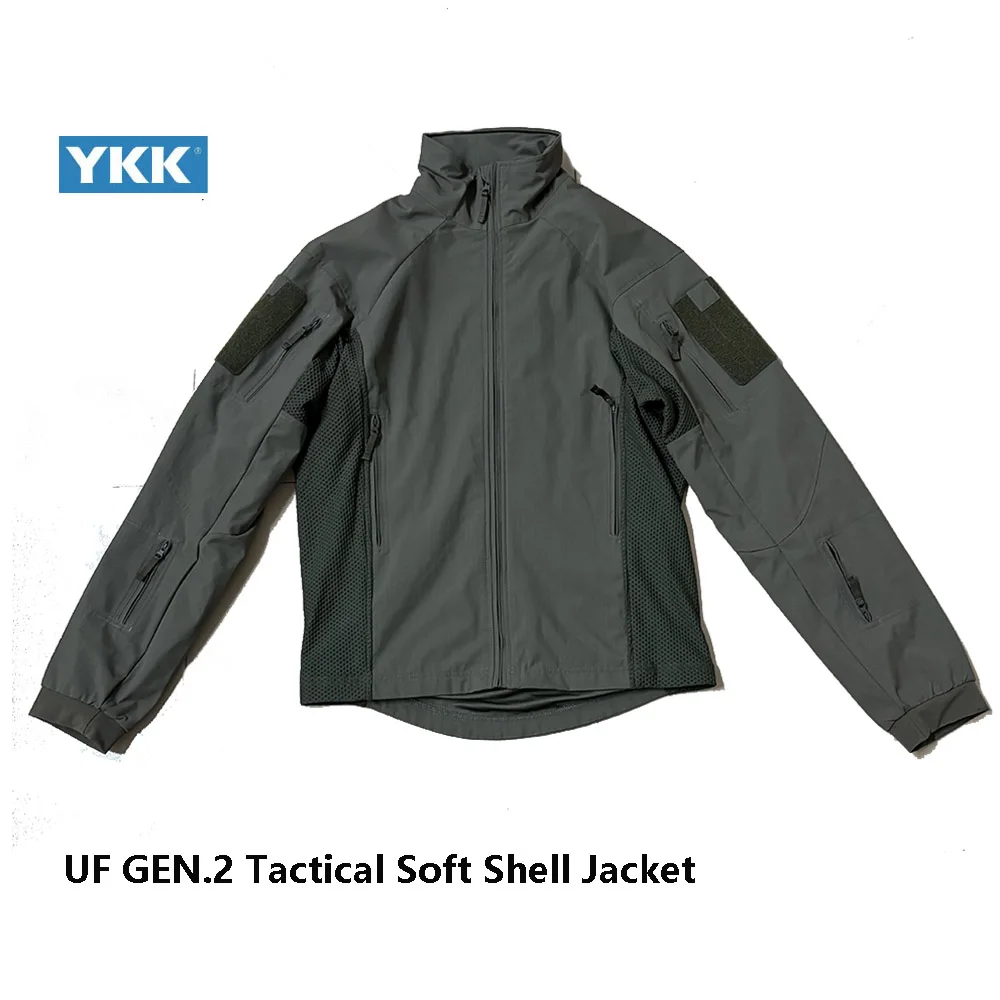 Veste tactique softshell GEN.2 camouflage - Équipement militaire pour pêche discrète et entraînement
