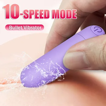 Powerful Bullet Vibrator for Women Clitoris Stimulator Massager Mute Dildo Vibrators USB Chargeable Adult Sex Toys for Women 1