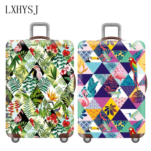 Copertura per bagagli geometrica più spessa elasticità custodia protettiva per valigia da viaggio per valigia da 18-32 pollici accessori da viaggio novità 1