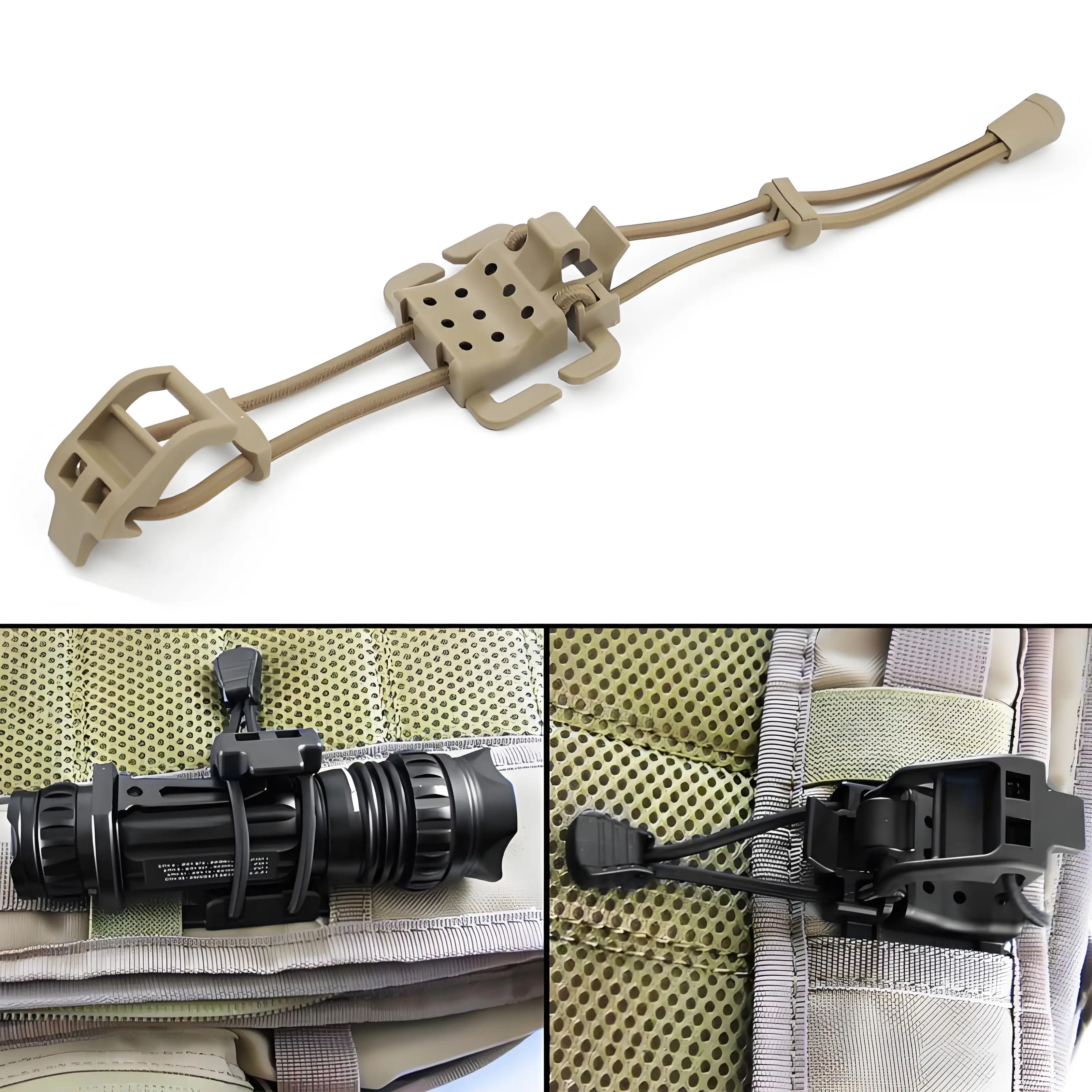 1/2 stücke Bindung Clip Tragbare MOLLE Getriebe Organizer Verschluss Multifunktions Hängen Schnalle Outdoor Rucksack Weste Zubehör – Detail 2