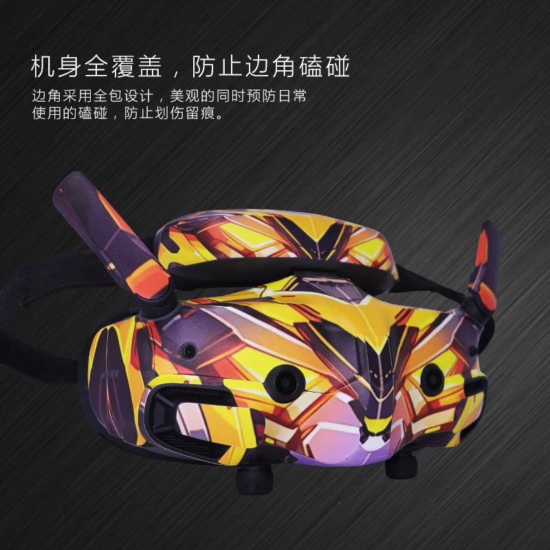 PVC Stickers for DJI Goggles 3 Sticker Scratch Resistant Waterproof Cool Body PVC Skin For DJI AVATA 2 Accessories goggles replacement parts drone accessories