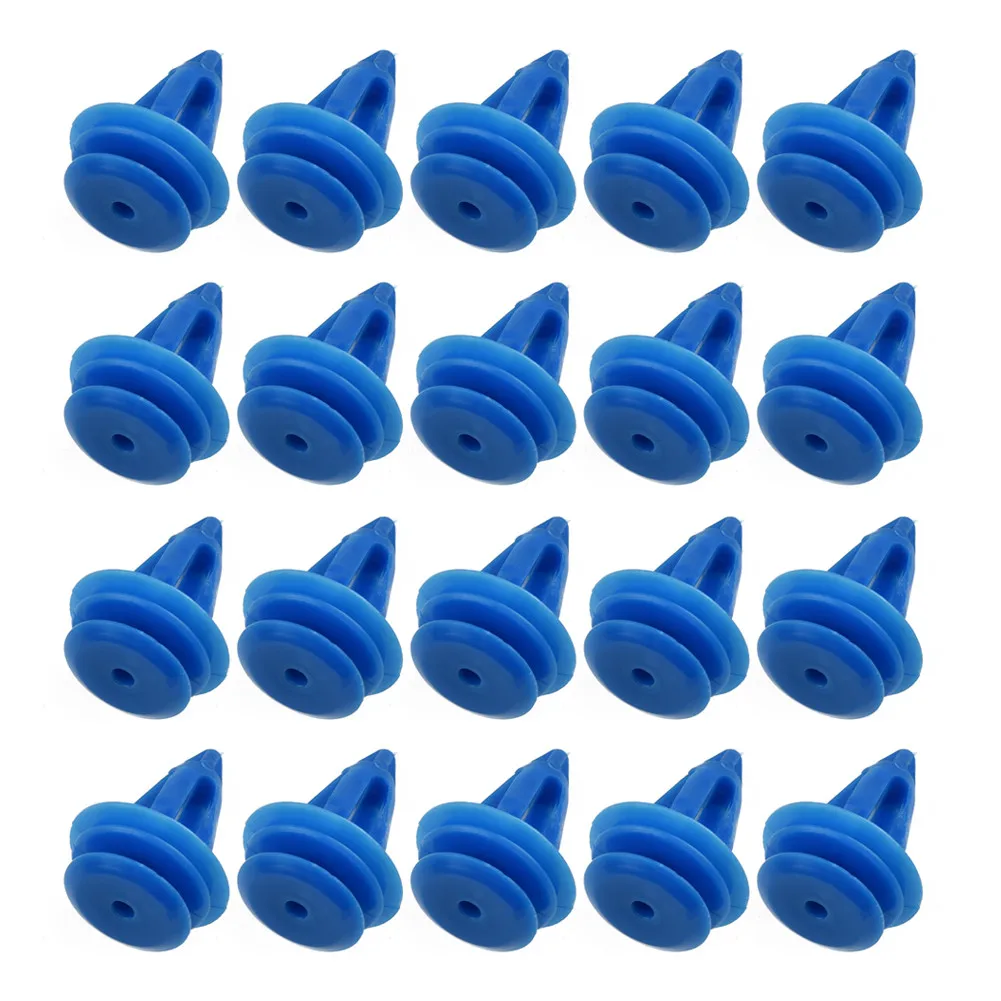 

Durable High Quality Practical Clips Retainer Outer 20x Curved Trim 10mm 20pcs LR027255 Mounting Blue Exterior