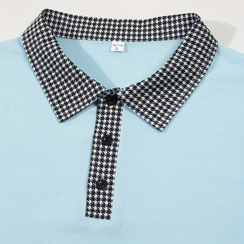 Spring and Autumn Men's Long Sleeve Polo Shirt Classic Business Office T-shirt Male Street Casual Fashion Solid Color Top