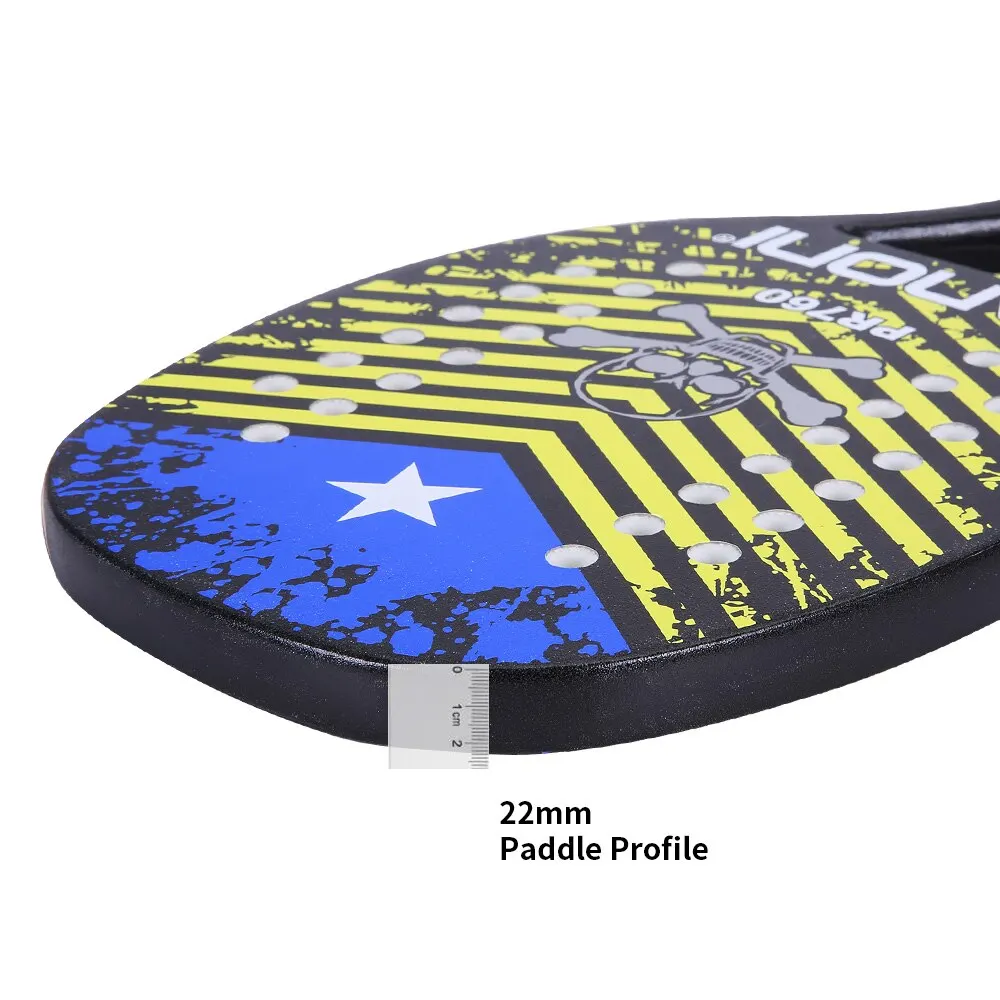 IANONI Beach Tennis Racket,Carbon Fiber Grit Face with EVA Memory Foam Core