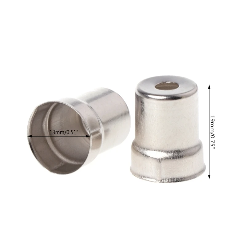 13mm Diameter Steel Microwave Oven Replacement Round Hole Magnetron Silver Tone 14.5mm Diameter 5Pcs/Set 10166
