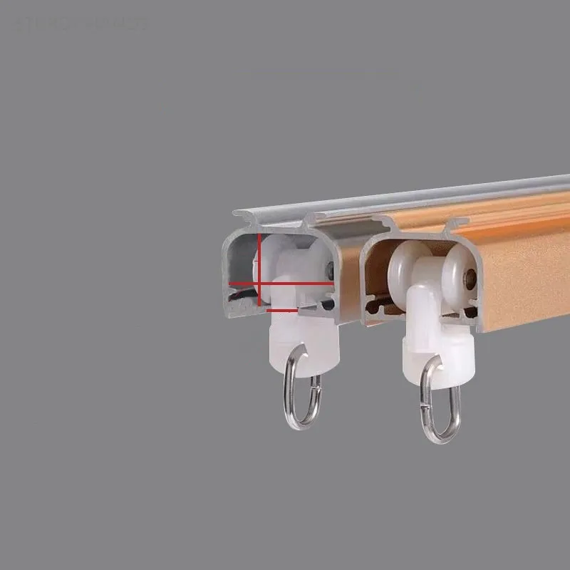 Curtain Track Pulley Hook Accessories Bathroom Door Curtain Slide Roller Buckle Ring Wheel Old Guide Wheel Window Hardware 30pcs