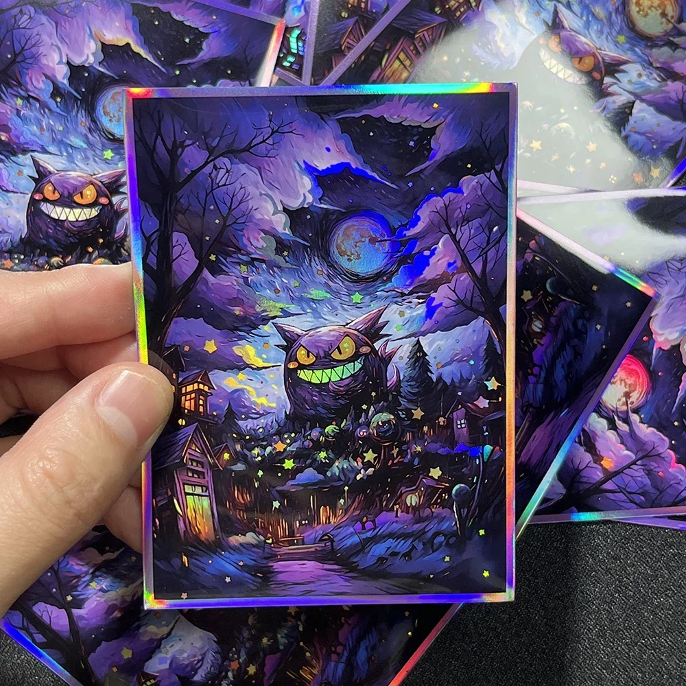 PKM Gengar Holographic Card Sleeves Customized PTCG Foil Protectors Standard Size Card Pockets Table Game Protective 67x92mm - AliExpress 26 PKM Gengar Holographic Card Sleeves Customized PTCG Foil Protectors Standard Size Card Pockets Table Game Protective 67x92mm - AliExpress 26