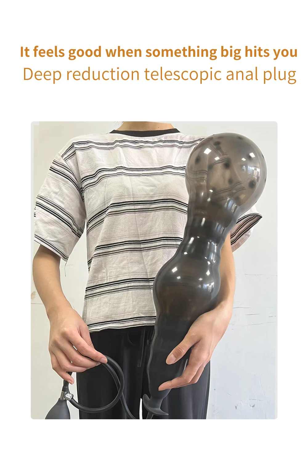 Silicone Inflated Anal Dildo Adult Sex Toys For Women/Man Dilator Prostate Massage Anal Plug No Vibrator Anal Toys Big Butt Plug