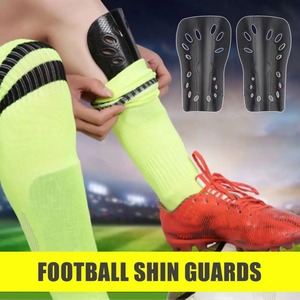 1 Pair Football Shin Pads Plastic Soccer Guards Leg Protector Soccer Leg Protectors Calf Protective Gear Shin Guards