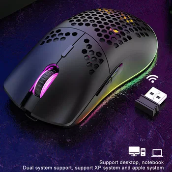 Wireless Gaming Mouse Wireless Compatible 3200DPI DPI Optical Sensor RGB Light LED Home Office Mouse Gamer For Laptop PC Gamer 1