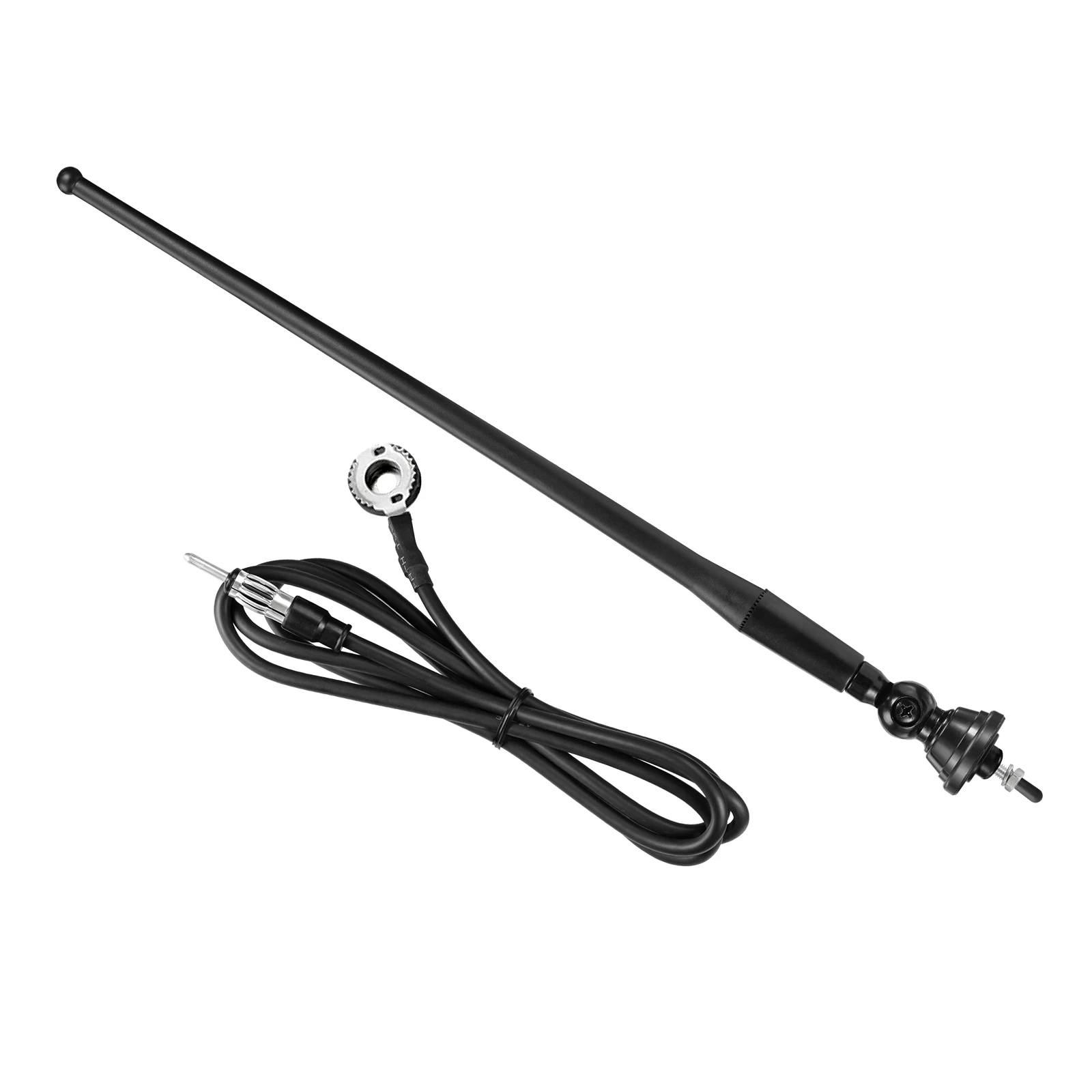 Superbat 16 Inch Marine Boat Radio Rubber Duck Flexible Mast Antenna for Boat Car RV Motorhome ATV UTV Tractor Motorcycle Yacht