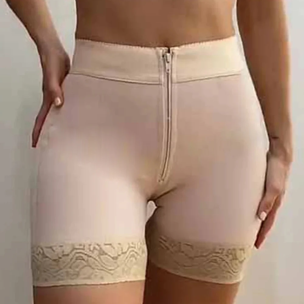 

Стройнящие внутренние крючки, плотные Компрессионные шорты на молнии для подтяжки ягодиц, формирователь тела, фигурка песочных часов BBL, нижнее белье, тренажер талии