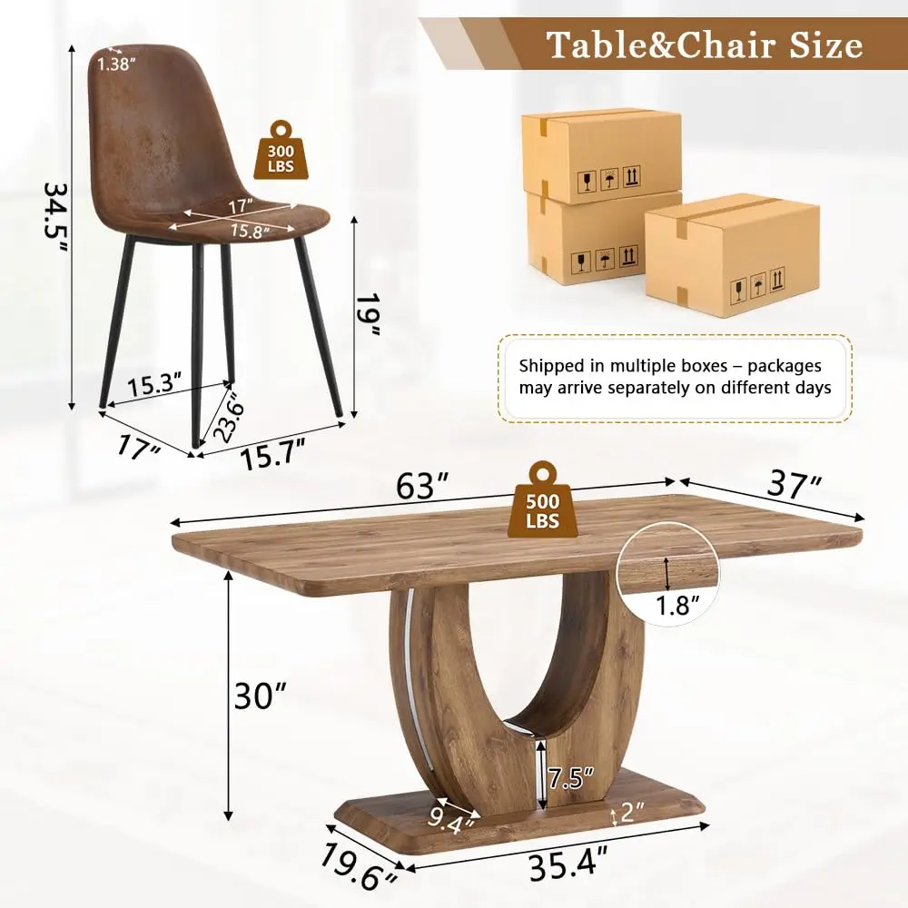 Modern 6-Piece Dining Set 6