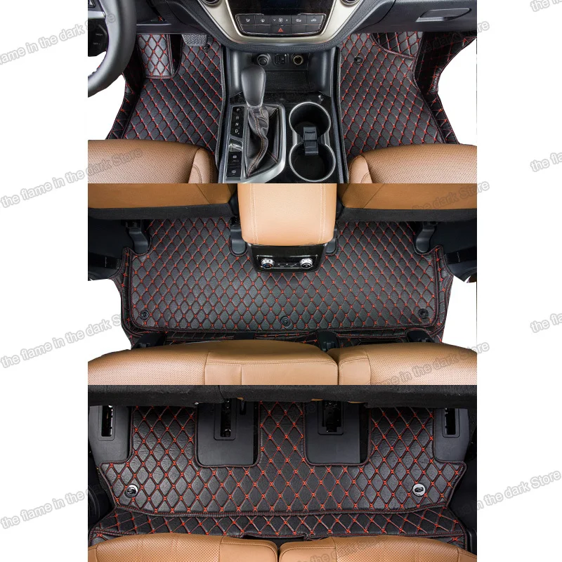 

leather car interior floor mats for changan cs95 2017 2018 2019 2020 2021 2022 2023 rug carpet accessories foot matten auto