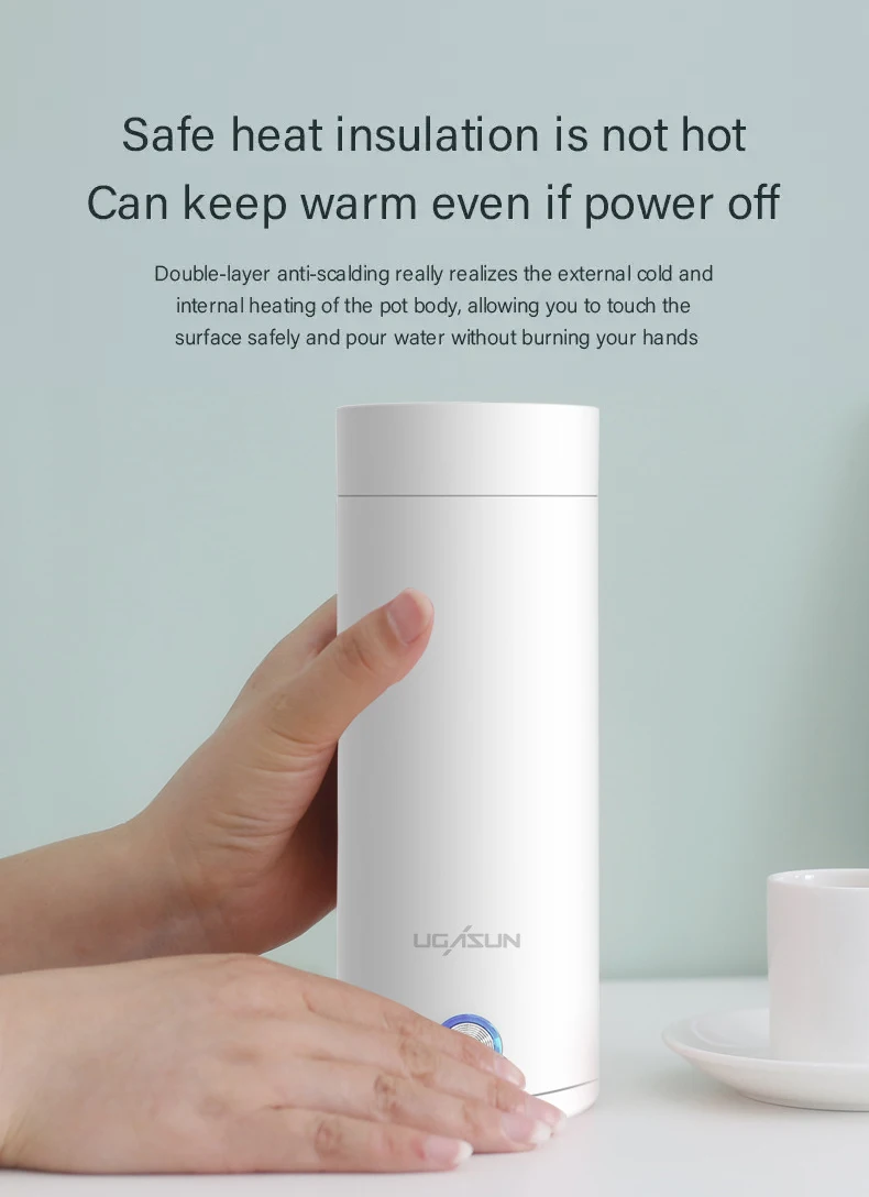 Multi-function Vacuum Thermos Coffee Cup Charging Boiler Mini Travel Portable Water Bottle Sport Kettle Electric Kettle