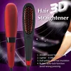Second Generation OEM Private Label 2 in 1 Electric Fast Hair Brush Straightener Comb 5