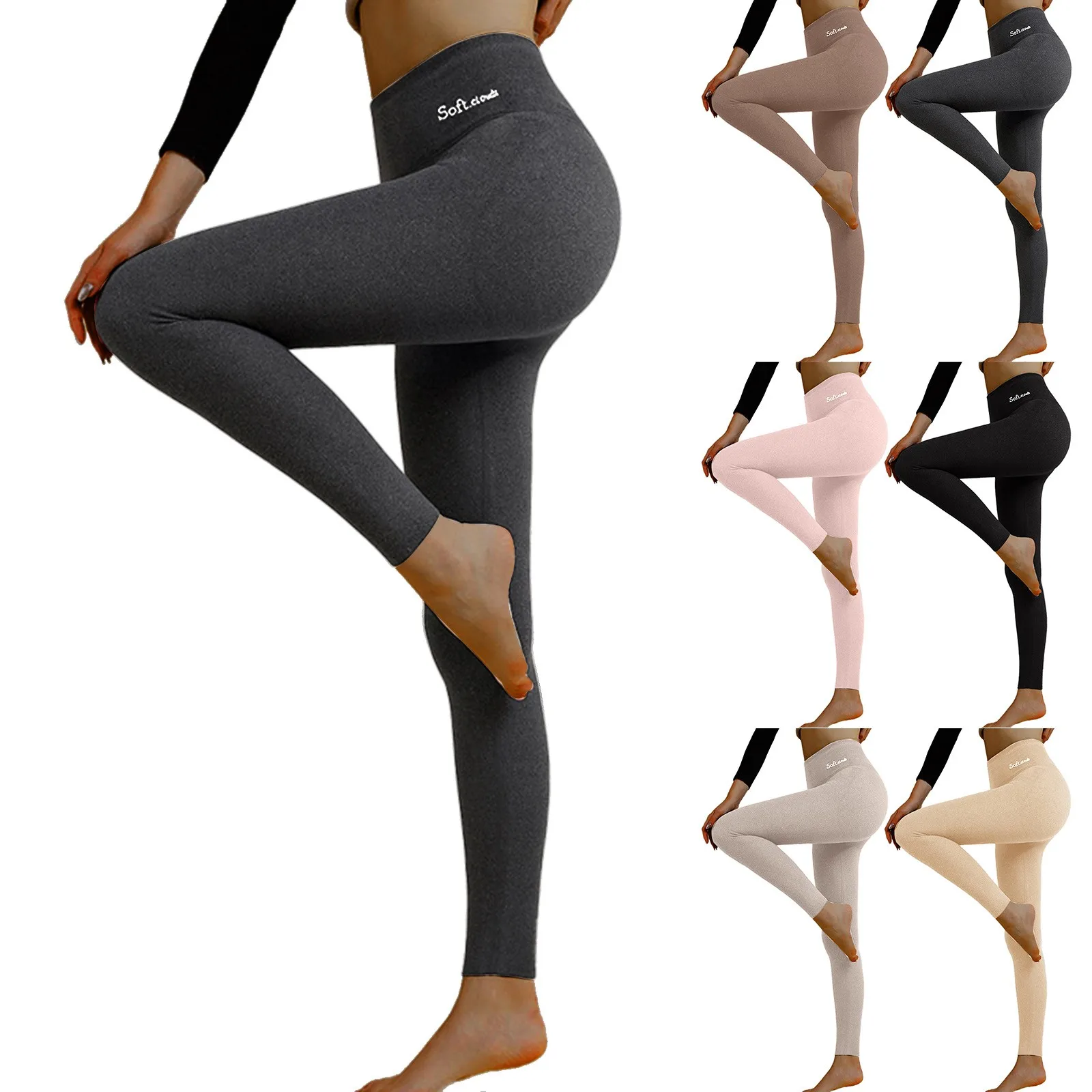 

High Waisted Thermal Insulation Pants For Womens Silk Autumn Pants For Women's Large Size Seamless Leggings With h Cotton