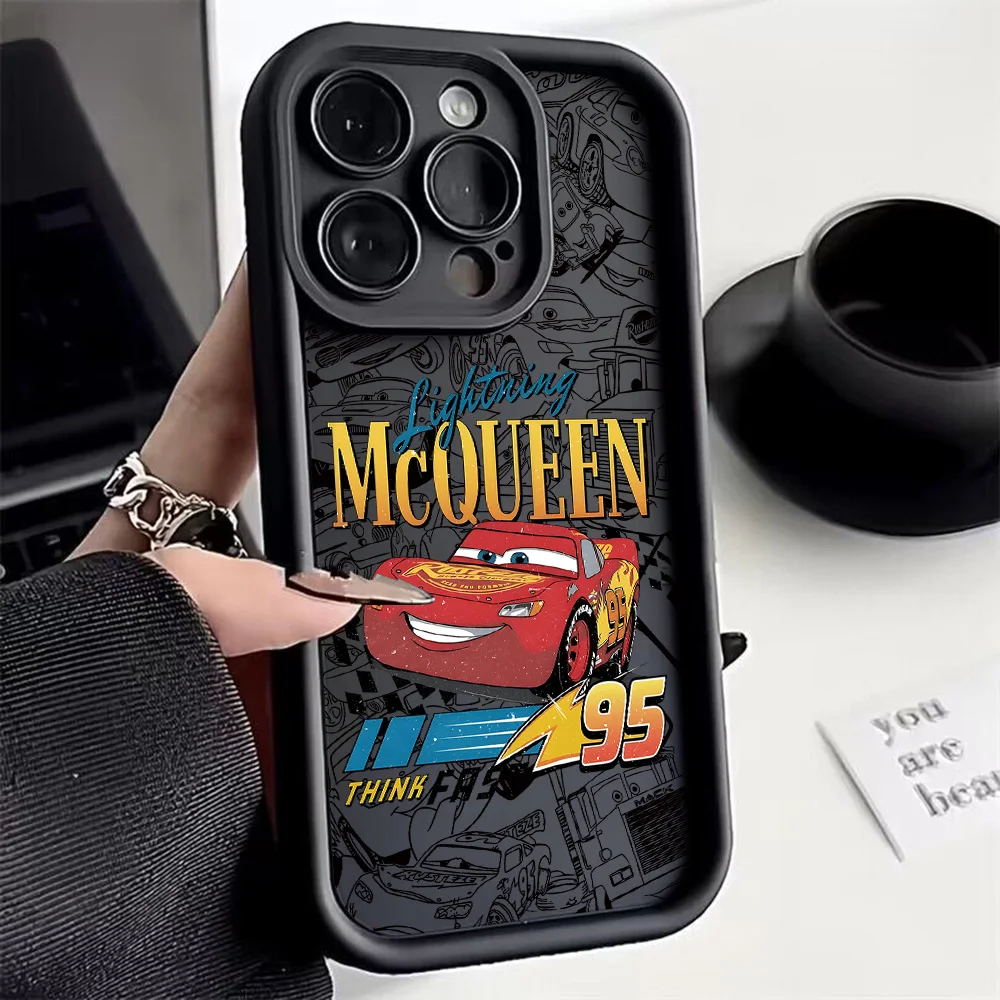 Silicone TPU Cartoon Lightning Car Design Phone Case