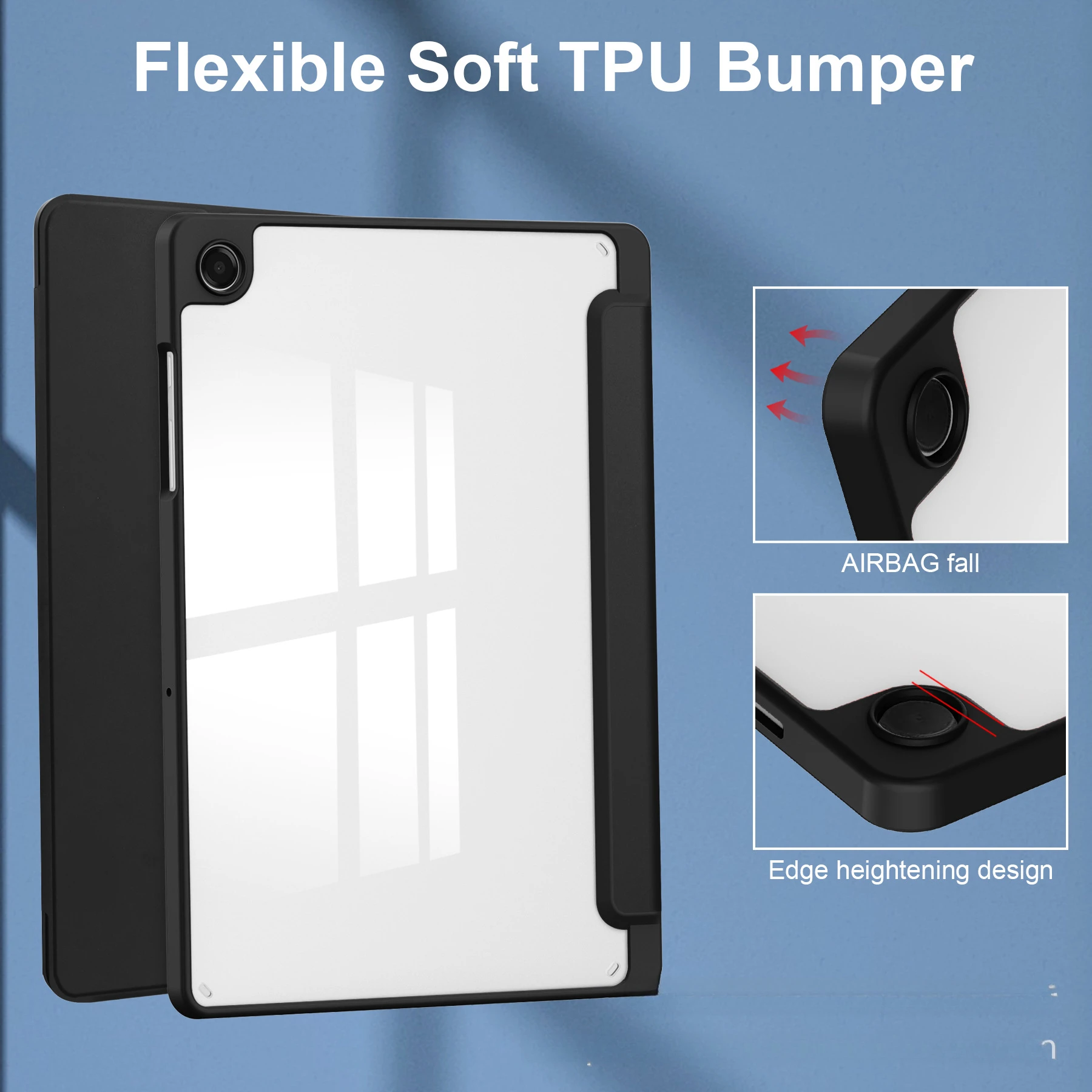 Für Galaxy Tab A11+ 11" Tablet-Hülle SM-X230 mit Acryl-Stiftschlitz – Detail 7