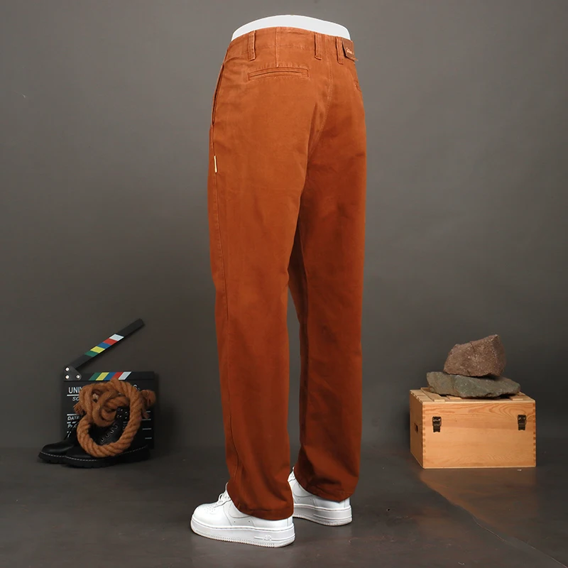 Fashion Streetwear Men Jeans Loose Fit Black Caramel Casual Denim Pants Hombre Vintage Designer Straight Jeans Men Trousers