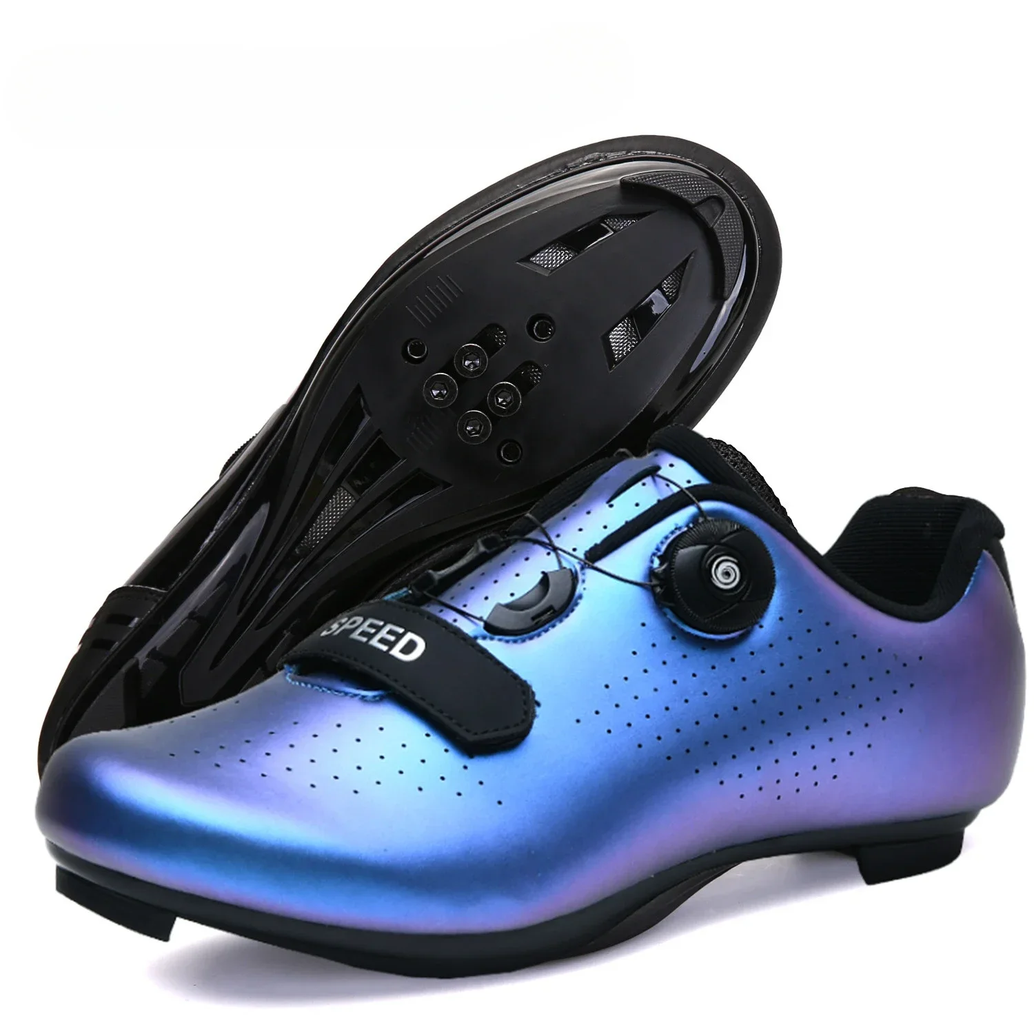 Men's Ultralight Luminous Cycling Sneakers with Double Buckles