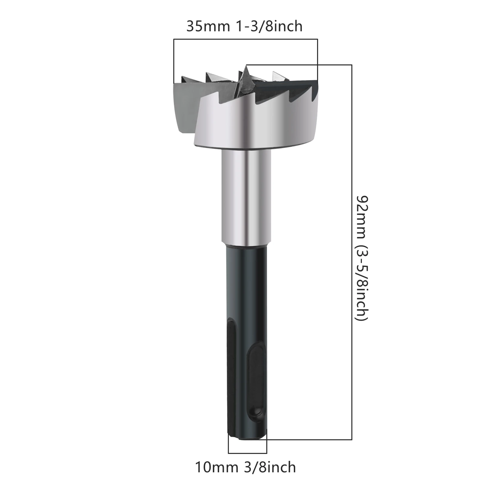 Foret Forstner 26 Mm Pour Bois - Longueur 92 Mm, Tige Ronde, Marque MOXPIFY, Neuf