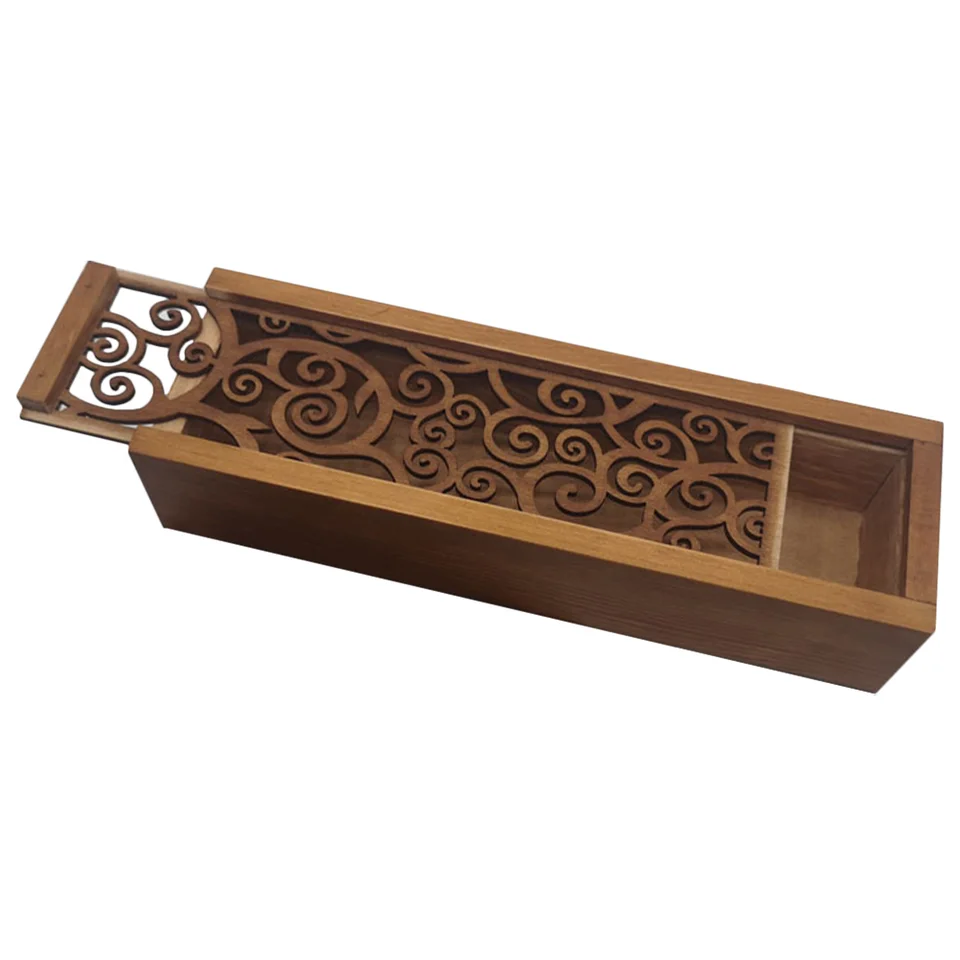 Estuche De Madera Para Lápices, Caja Con Tapa Y Altura 3cm | Cuotas Sin