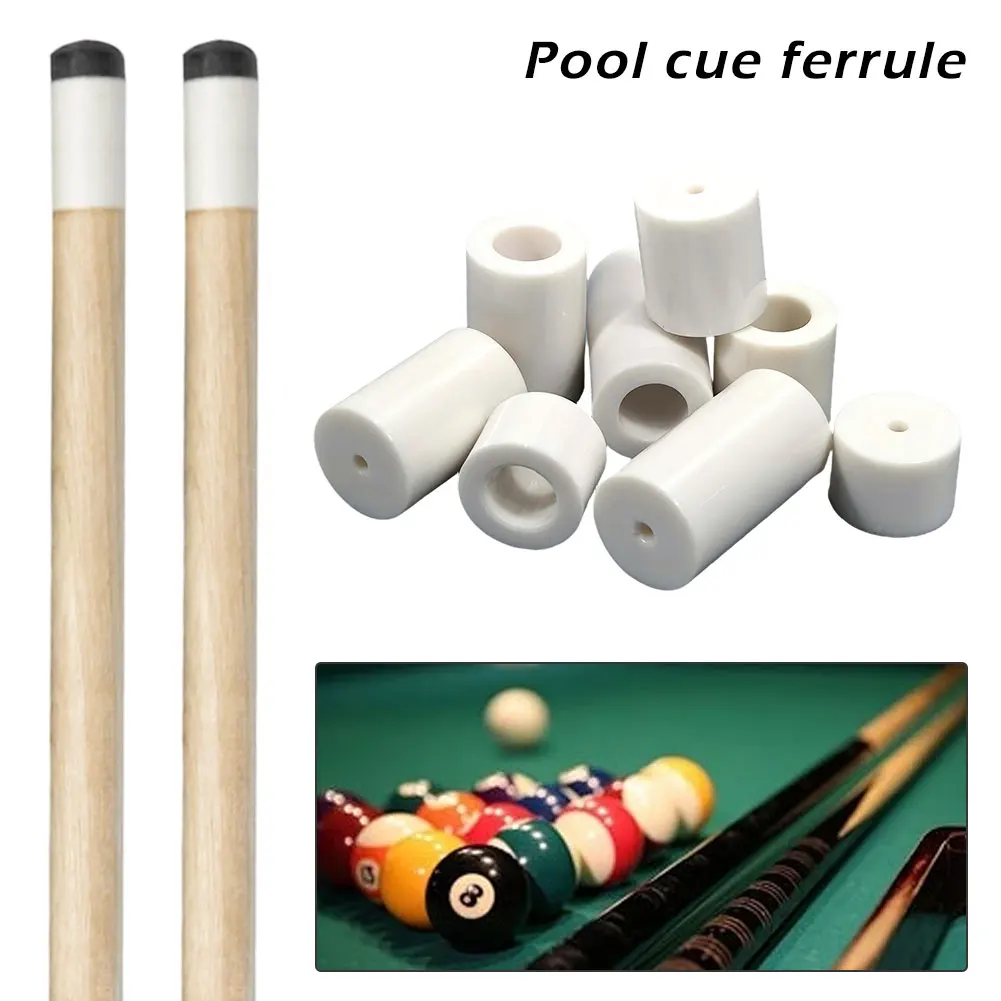 1Pc 14MM Billiard Cue Stick Ferrules Billiard Cue Tip Ferrules Compact Easy to Install Snooker Accessories Pool Cue Ferrules