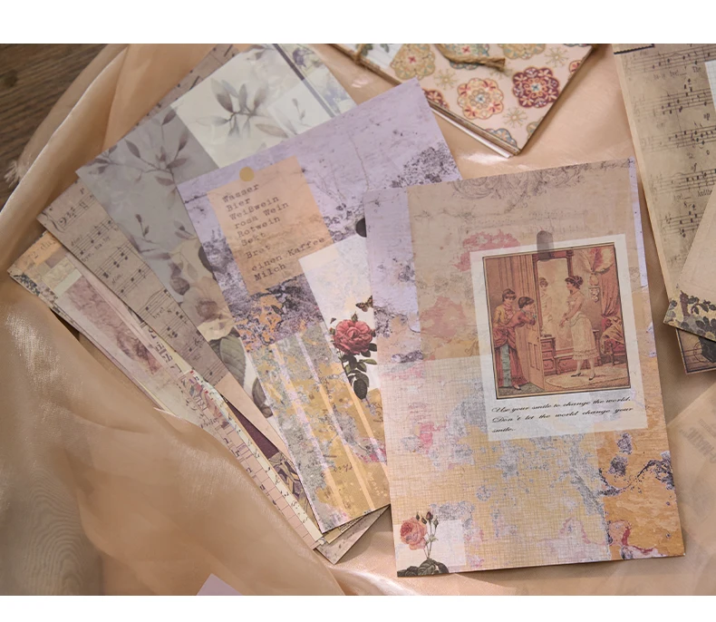 30 Blatt großes Vintage-Traummaterial, Papier, DIY, Scrapbooking-Materialien, handgefertigt, dekorativ, Junk-Journal-Zubehör – Detail 19