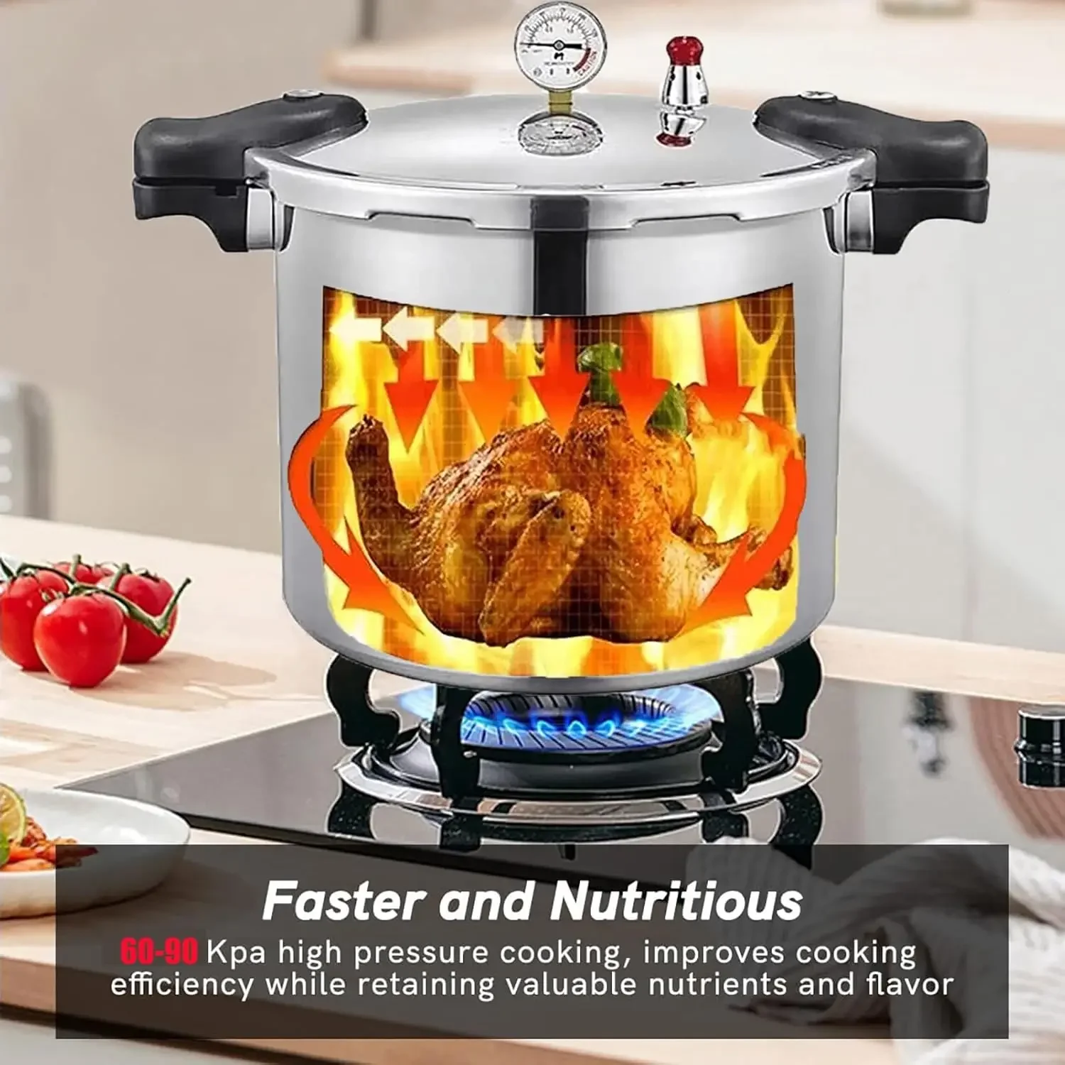 25 Quart Cooker & all american pressure for canning  water bath  Gauge  Regulator  Induction Comp 5