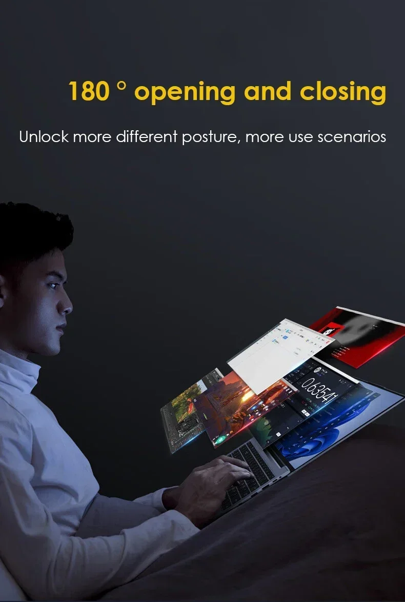 LENO 2025 NEW 14.1 inch Portable Laptop Intel N97 32GB 2TB Windows 11 Gaming Computer PC Gamer office Notebook 1920*1080 HD