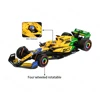 Bburago 1:43 McLaren 2024 MCL38 Monaco Miami GP F1 Formula Racing Car Static Simulation Diecast Alloy Model Car Acrylic Box 3