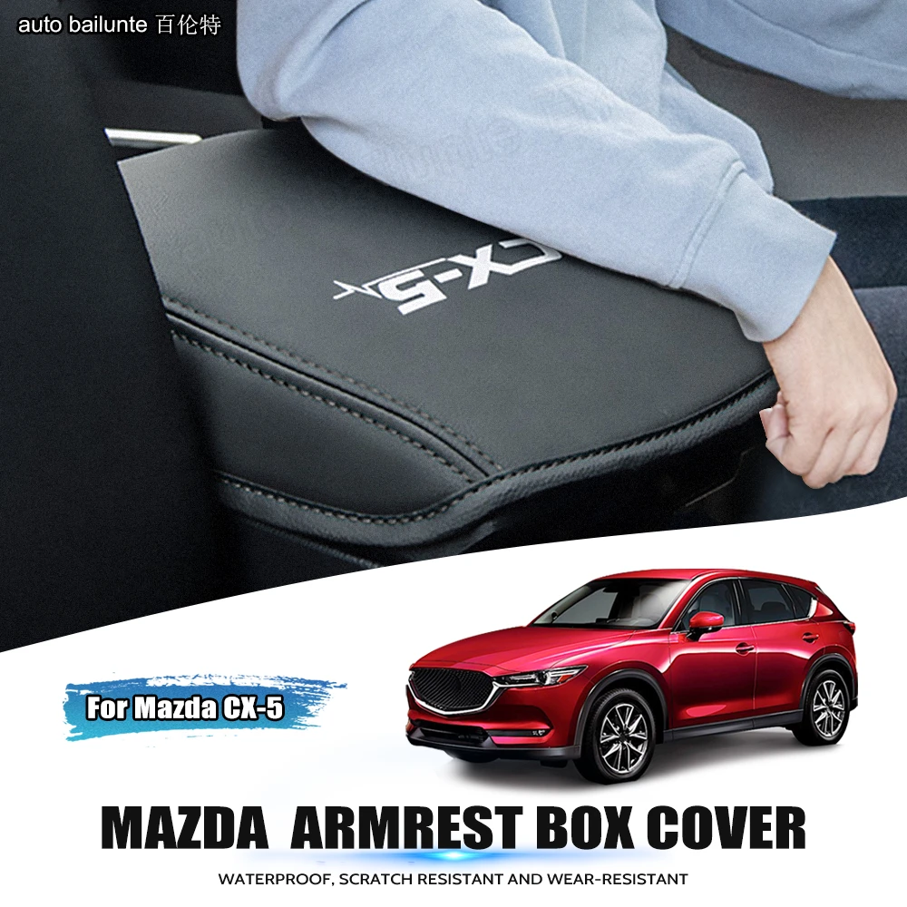 Funda protectora de cuero PU para Mazda CX 5 CX5 KE KF 2017 2022 2023,  reposabrazos, cubierta embellecedora, accesorios interiores| | - AliExpress